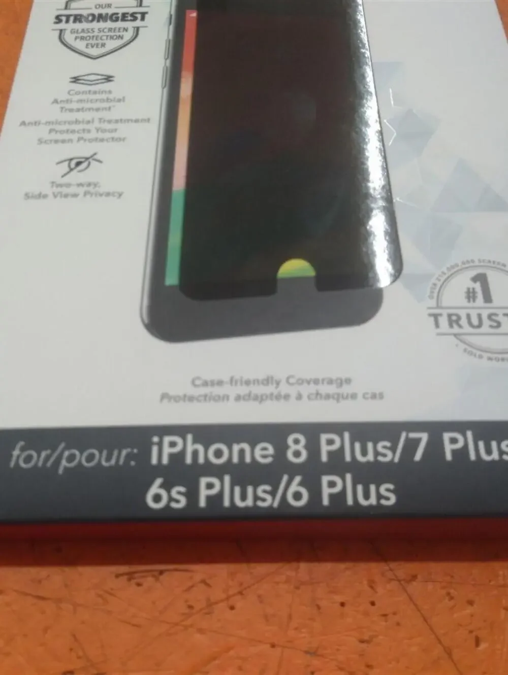 new Zagg Glass Elite Privacy+ iPhone 8 Plus/7 Plus/6s Plus/6 Plus